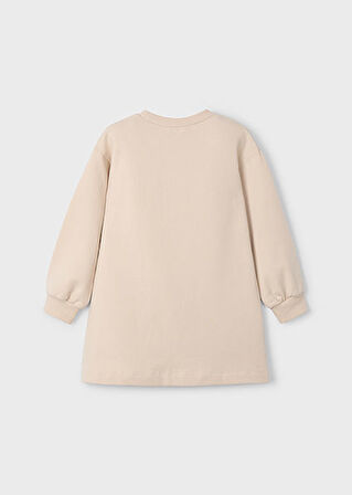 Mayoral Bej Kız Çocuk İşlemeli Elbise 4929