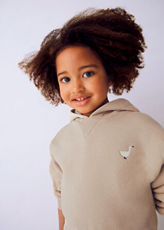 Mayoral Bej Kız Çocuk Kargo Etek ve Sweatshirt Takım 4935