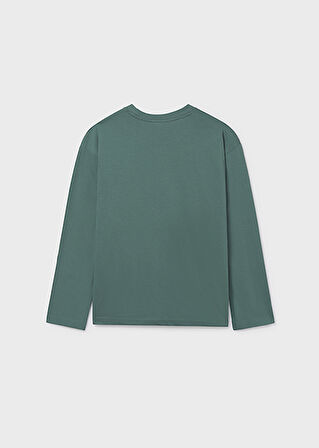 Mayoral Yeşil Erkek Çocuk Etkileşimli Uzun Kollu Tişört 7003