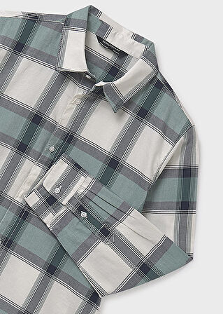 Mayoral Yeşil Ekoseli Erkek Çocuk Gömlek 7107