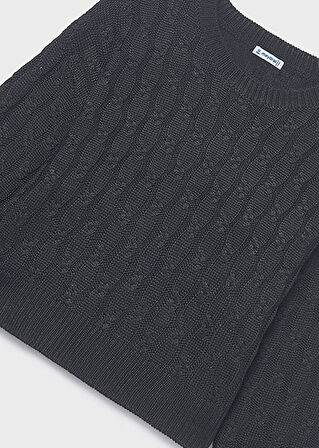 Mayoral Siyah Kız Çocuk Örgü Kazak 7309