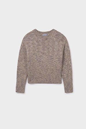 Kız Çocuk Rahat Kalıp Kazak – Kahverengi | 14 Yaş