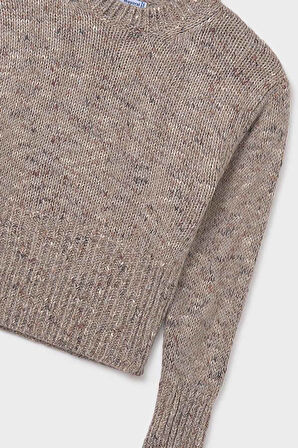 Kız Çocuk Rahat Kalıp Kazak – Kahverengi | 14 Yaş