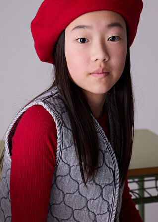 Mayoral Kız Çocuk Gri Kapitone Kot Yelek 7319