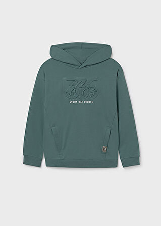 Mayoral Yeşil Erkek Çocuk Kapüşonlu Sweatshirt 7401