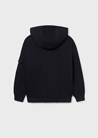 Mayoral Erkek Çocuk Siyah Kapüşonlu Sweatshirt 7403