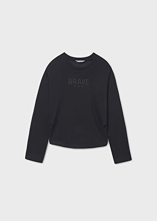 Mayoral Siyah Kız Çocuk Sweatshirt 7423