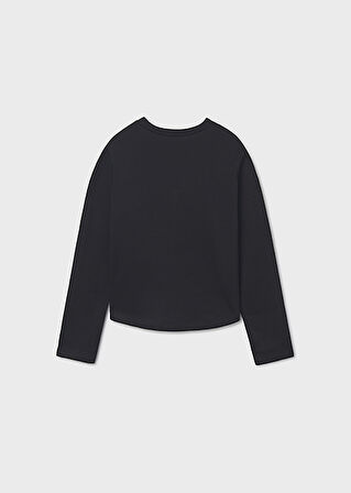 Mayoral Siyah Kız Çocuk Sweatshirt 7423