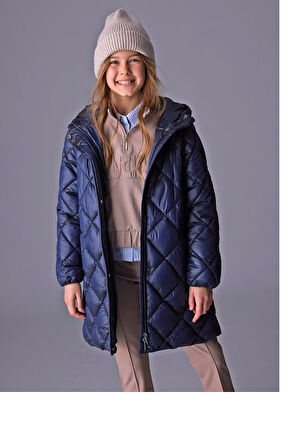 Mayoral Kız Çocuk Uzun Mont 10-16 Yaş Lacivert