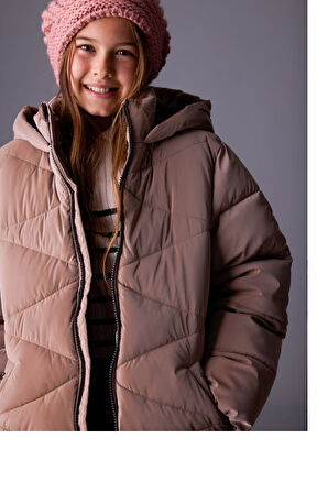 Mayoral Kız Çocuk Uzun Mont 10-16 Yaş Kahve