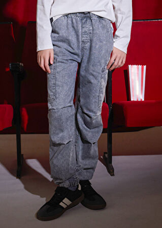 Mayoral Gri Erkek Çocuk Kargo Pantolon 7564