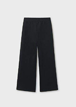 Mayoral Siyah Kız Çocuk Beli Lastikli Geniş Paça Pantolon 7577
