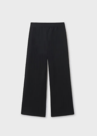 Mayoral Siyah Kız Çocuk Beli Lastikli Geniş Paça Pantolon 7577