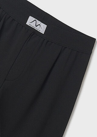 Mayoral Siyah Kız Çocuk Beli Lastikli Geniş Paça Pantolon 7577