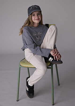 Mayoral Bej Kız Çocuk Kargo Jogger Pantolon 7578