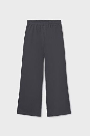 Kız Çocuk Bol Paça Dikiş Detaylı Eşofman Altı - Antrasit | 16 Yaş