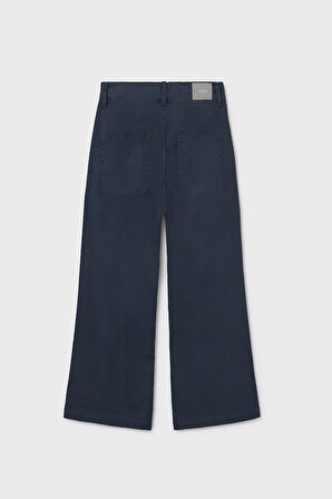 Kız Çocuk Geniş Paça Pantolon – Lacivert | 10 Yaş