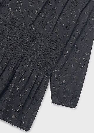 Mayoral Siyah Kız Çocuk Şifon Elbise 7909