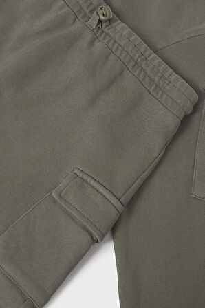 Kız Çocuk Kısa Sweatshirt ve Kargo Etekli Takım - Yeşil | 12 Yaş