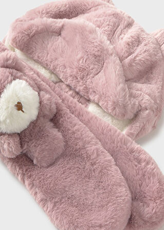 Mayoral Pembe Bebek Şapka ve Atkı Takım 10020
