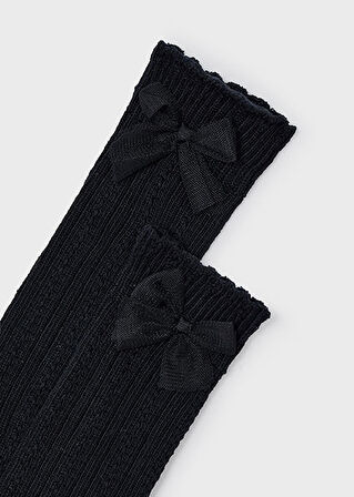 Mayoral Siyah Kız Çocuk Uzun Çorap 10055