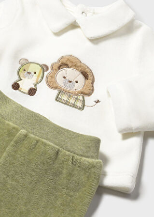 Mayoral Newborn Erkek Bebek Kadife Takım