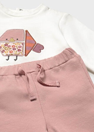 Mayoral Newborn Kız Bebek Yelekli Eşofman Takım