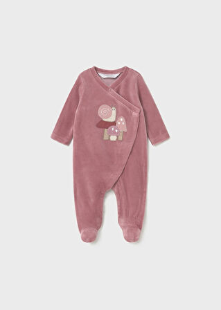 Mayoral Newborn Kız Bebek 2Li Kadife Tulum