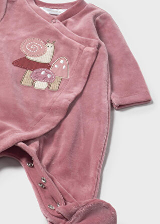 Mayoral Newborn Kız Bebek 2Li Kadife Tulum