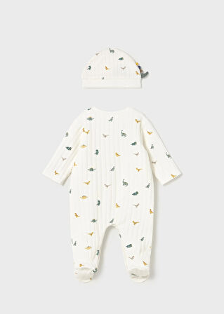 Mayoral Newborn Erkek Bebek Tulum ve Şapka Takım