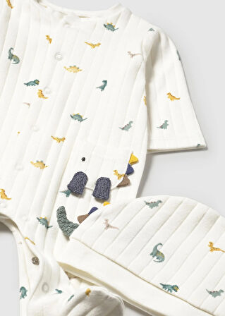 Mayoral Newborn Erkek Bebek Tulum ve Şapka Takım