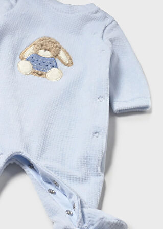 Mayoral Newborn Erkek Bebek 2Li Kadife Tulum