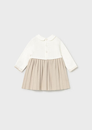 Mayoral Newborn Kız Bebek Uzun Kollu Triko Elbise