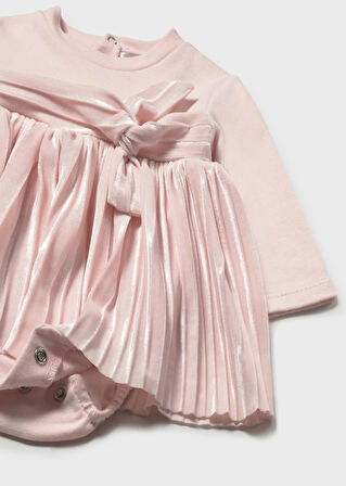 Mayoral Newborn Kız Bebek Uzun Kollu Kadife Elbise