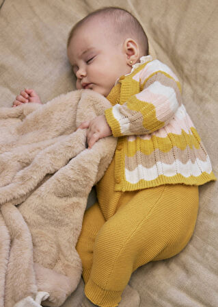 Mayoral Bej Peluş Bebek Battaniyesi 9955