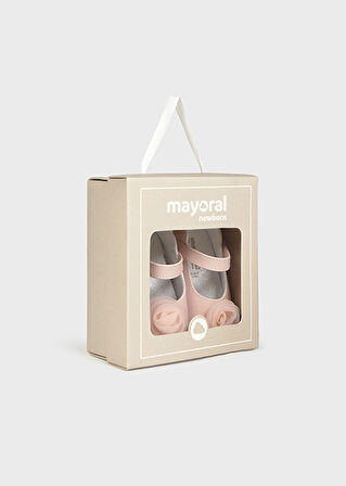Mayoral Pembe Bebek Çiçekli Ayakkabı 9960