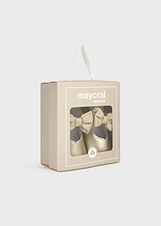 Mayoral Bej Fiyonklu Bebek Ayakkabı 9961