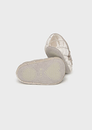 Mayoral Bej Kadife Bebek Ayakkabı 9964