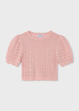 Mayoral Kız Çocuk Dekoratif T-shirt Pembe - 03003