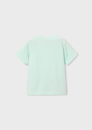 Mayoral Erkek Çocuk Kabartmalı Motor Desenli T-shirt Yeşil - 03059