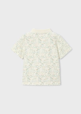 Mayoral Erkek Çocuk Desenli Polo T-shirt Yeşil - 03104