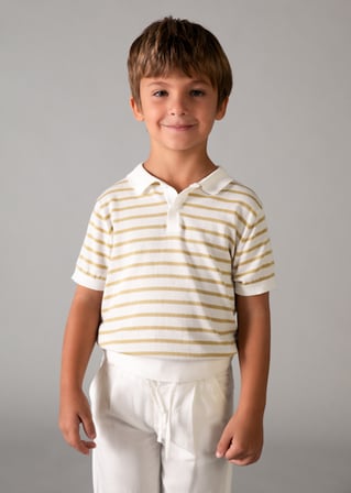 Mayoral Erkek Çocuk Polo T-shirt Kahve - 03106