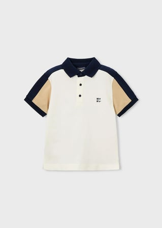 Mayoral Erkek Çocuk Yakalı Tshirt Krem