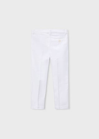 Mayoral Erkek Çocuk Keten Pantolon Beyaz - 03574