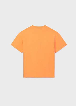 Mayoral Erkek Çocuk Kabartma Desenli T-shirt Turuncu - 06037