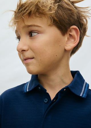 Mayoral Erkek Çocuk Cep Detaylı Polo T-shirt Lacivert - 06164