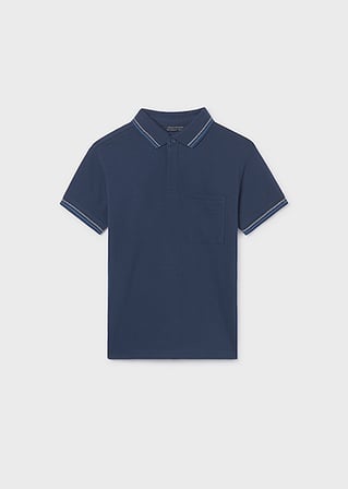 Mayoral Erkek Çocuk Cep Detaylı Polo T-shirt Lacivert - 06164