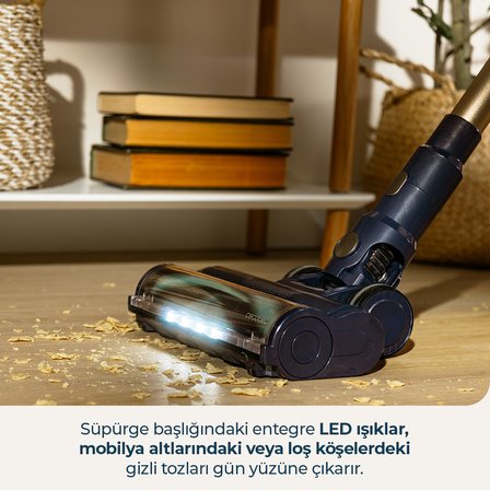 Rs70 Pet Flex Kablosuz Dikey Süpürge Şarjlı Güçlü
