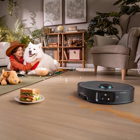 Conga X100 AI Robot Süpürge – 20.000 Pa Emiş Gücü, Kameralı Yapay Zekâ ve Lazer Navigasyon, Kaldırılabilir Döner Paspaslar, Uzatılabilir Yan Fırça ve Paspas, 4'ü 1 Arada Otomatik Boşaltma ve Dezenfeksiyon İstasyonu, Video Destekli Uygulama Kontrolü