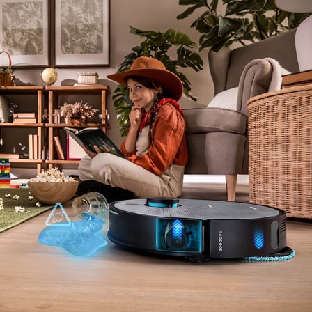 Conga X100 AI Robot Süpürge – 20.000 Pa Emiş Gücü, Kameralı Yapay Zekâ ve Lazer Navigasyon, Kaldırılabilir Döner Paspaslar, Uzatılabilir Yan Fırça ve Paspas, 4'ü 1 Arada Otomatik Boşaltma ve Dezenfeksiyon İstasyonu, Video Destekli Uygulama Kontrolü